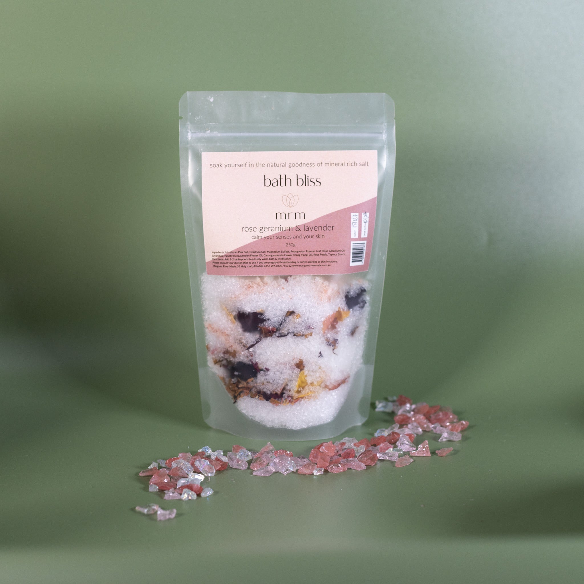 Bath Bliss Rose Geranium & Lavender Bath Salts