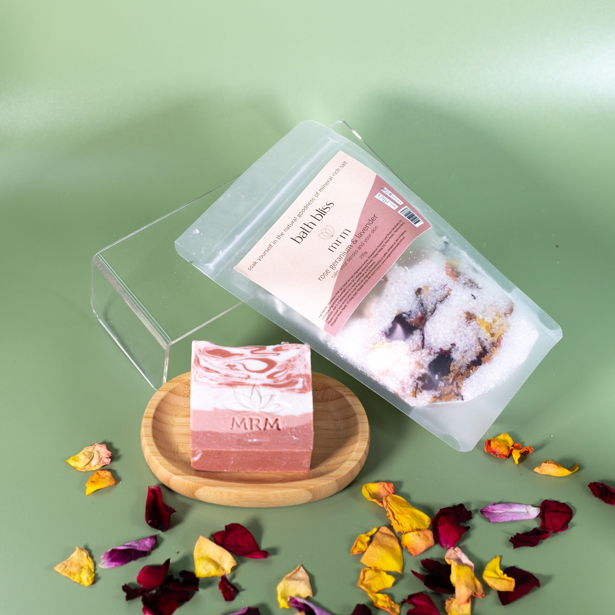 Bath Bliss Rose Geranium & Lavender Bath Salts