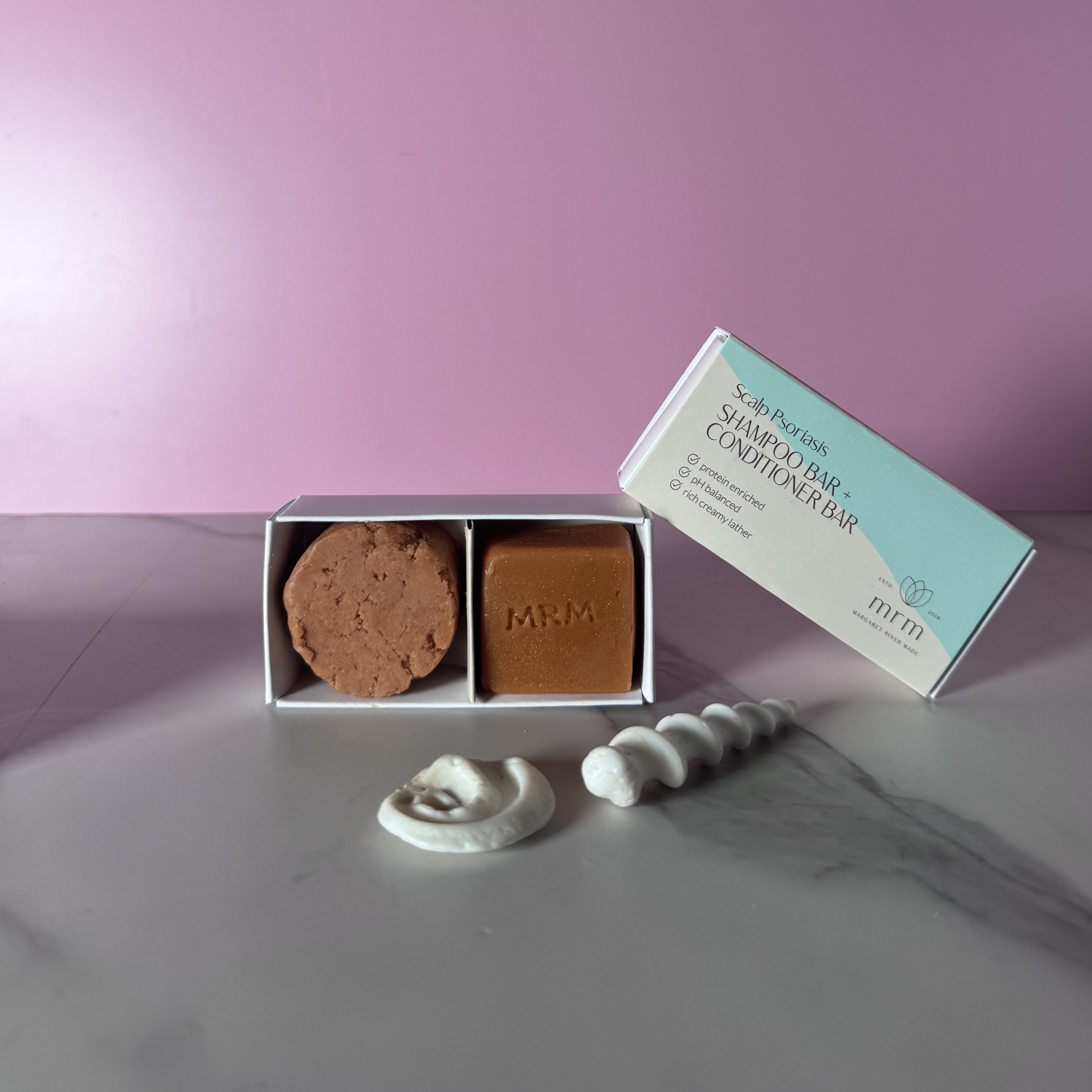 Psoriasis Shampoo & Conditioner Bar Mini Travel /Tester Set