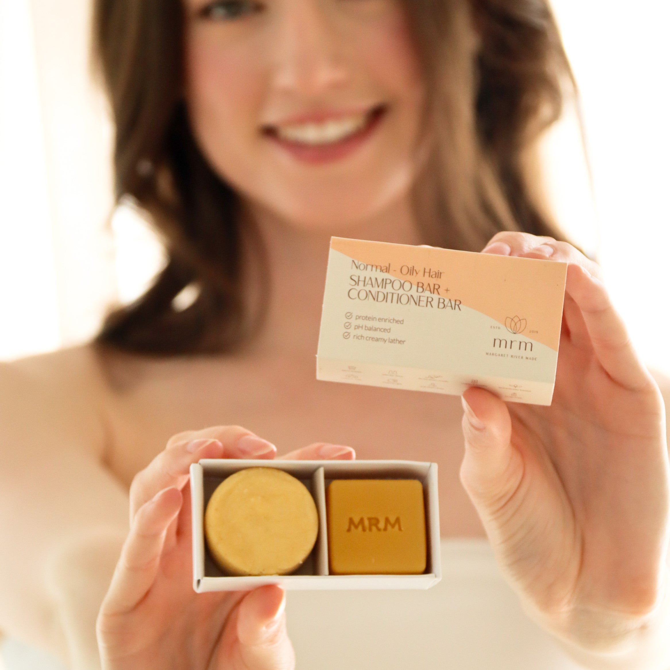 Normal to Oily Hair Shampoo & Conditioner Bar Mini Travel / Tester Set