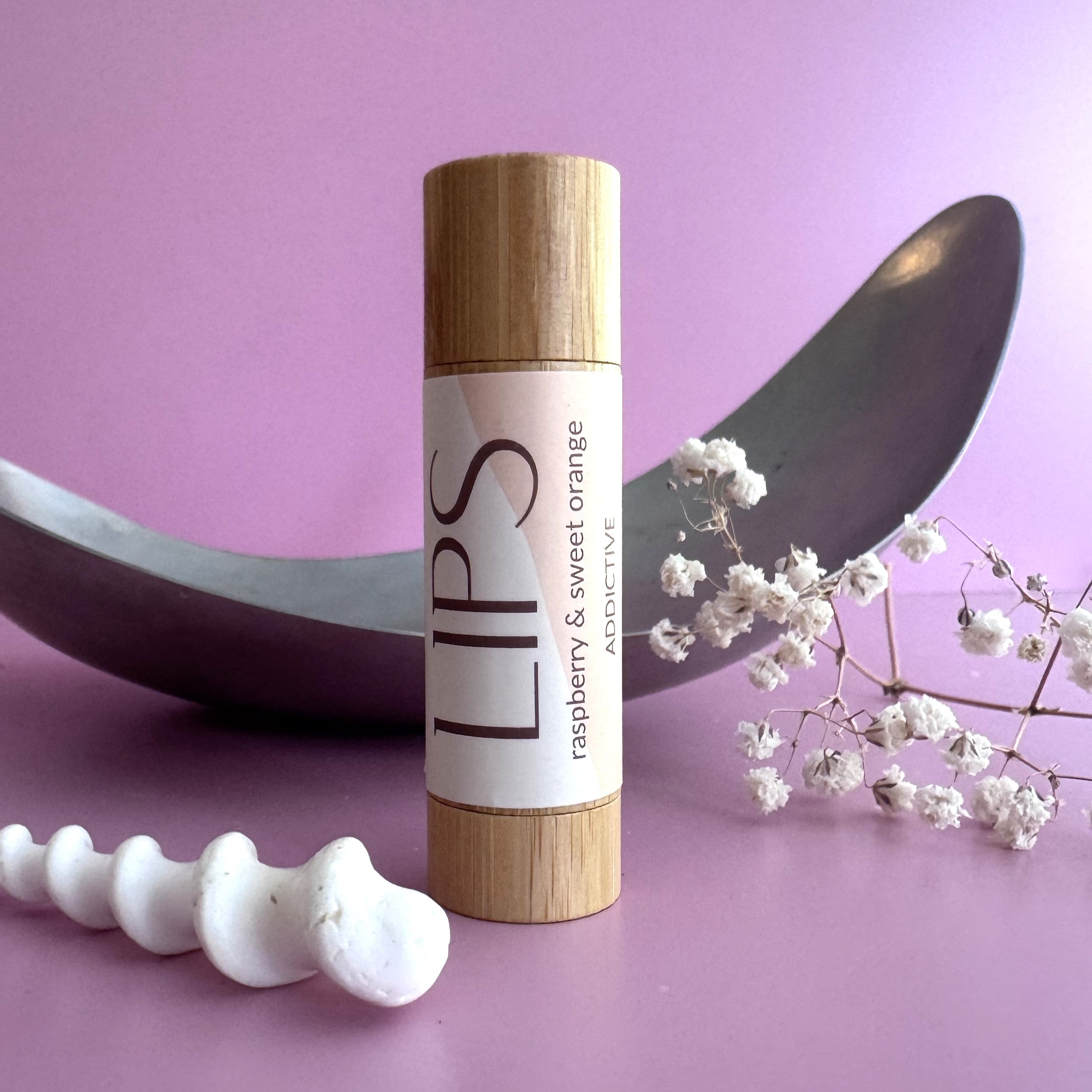 Natural Lip Balm
- Raspberry & Sweet Orange