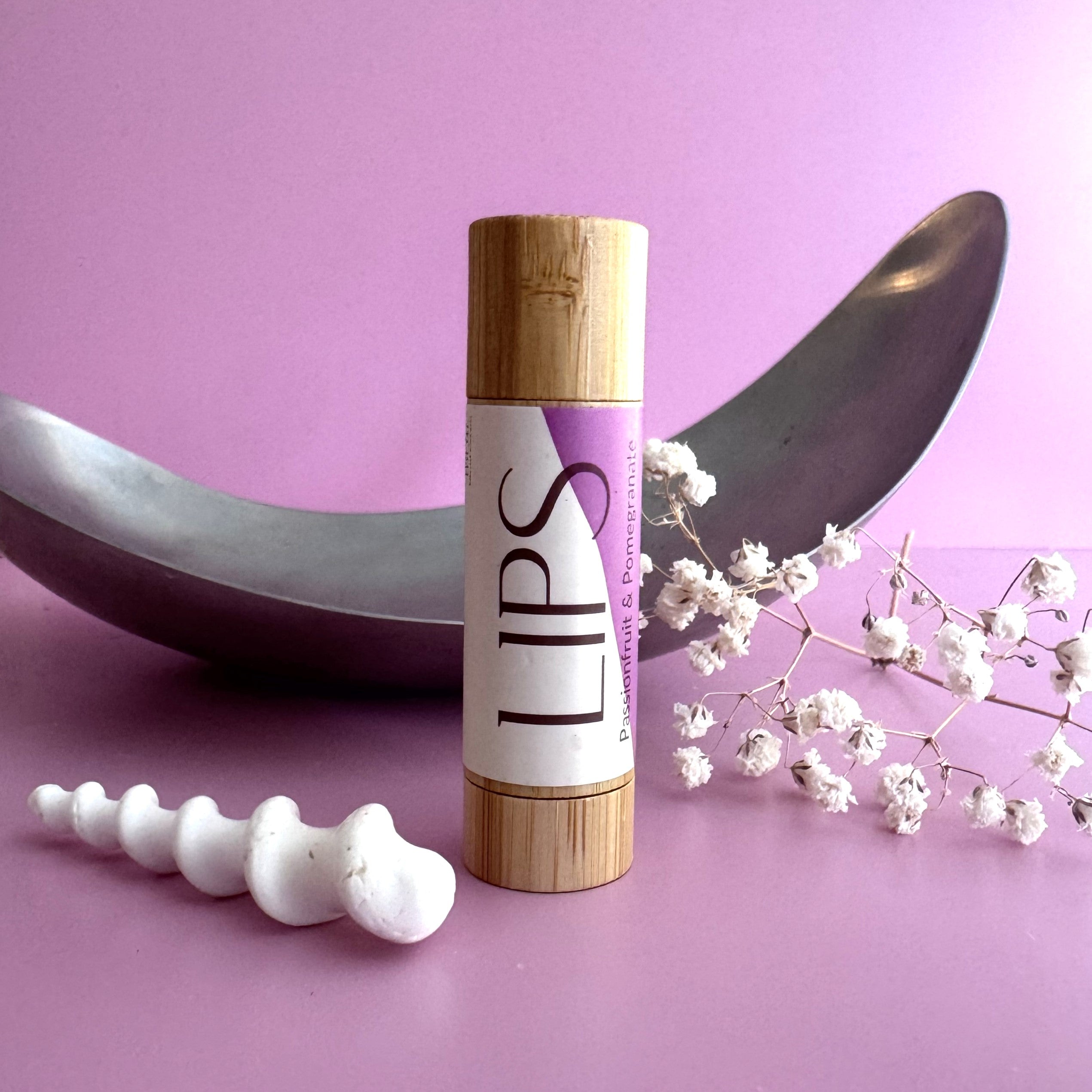 Natural Lip Balm
- Passionfruit & Pomegranate
