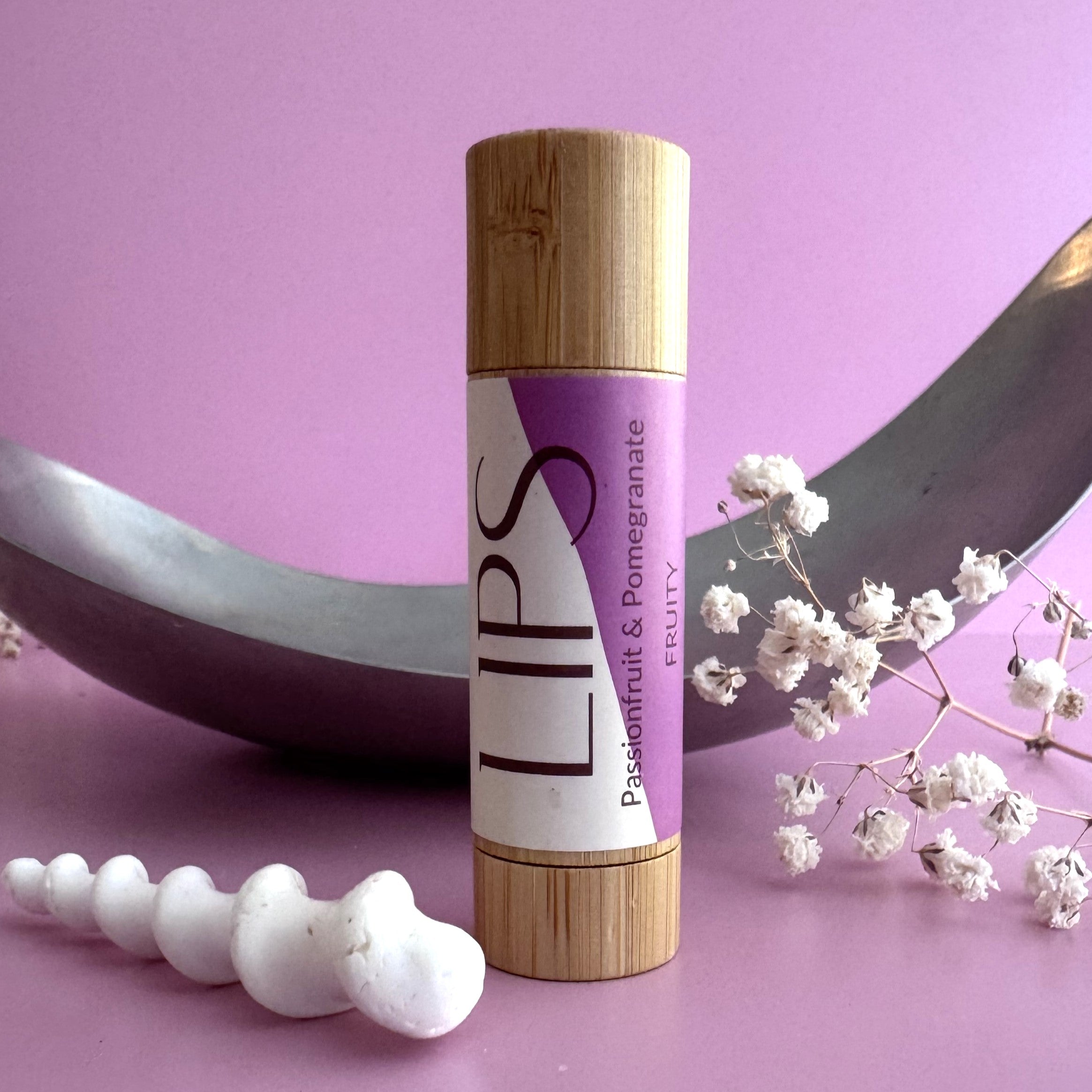 Natural Lip Balm
- Passionfruit & Pomegranate