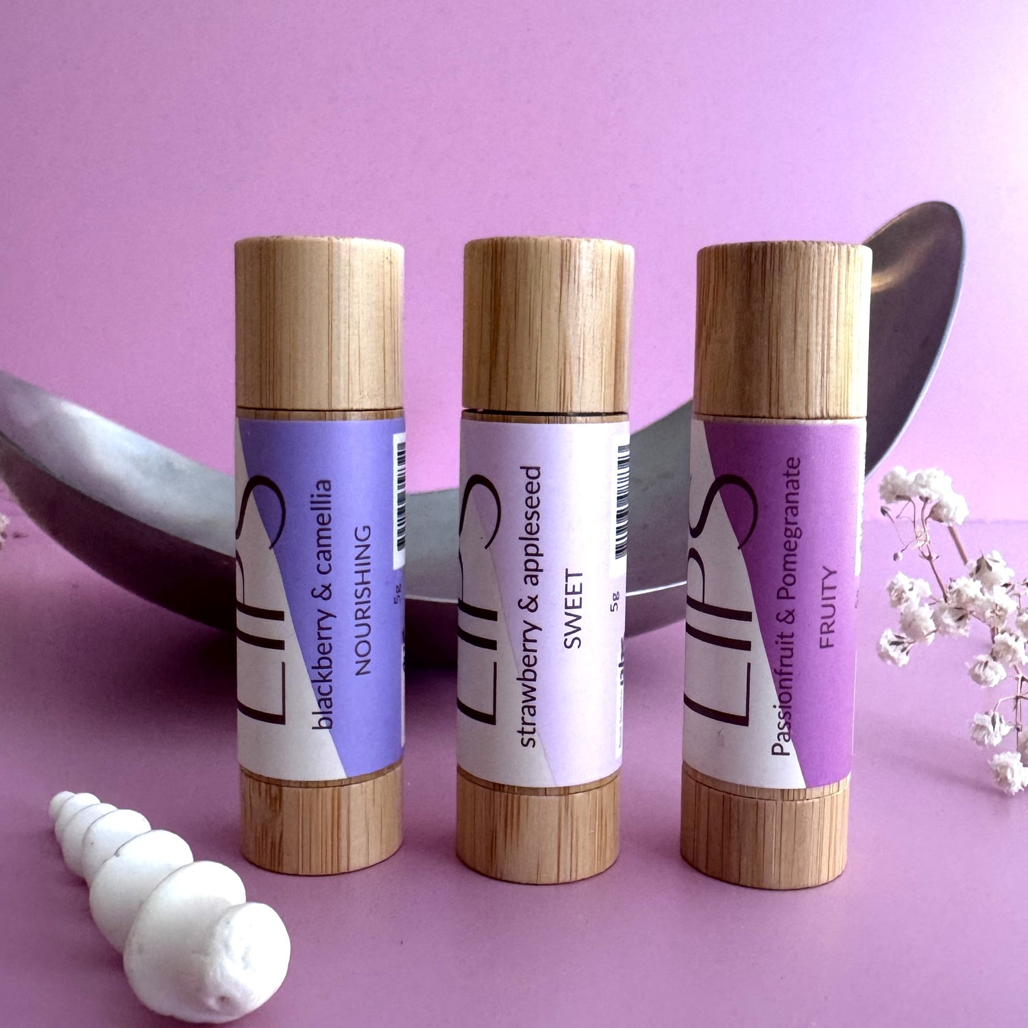 Natural Lip Balm
- Strawberry & Appleseed