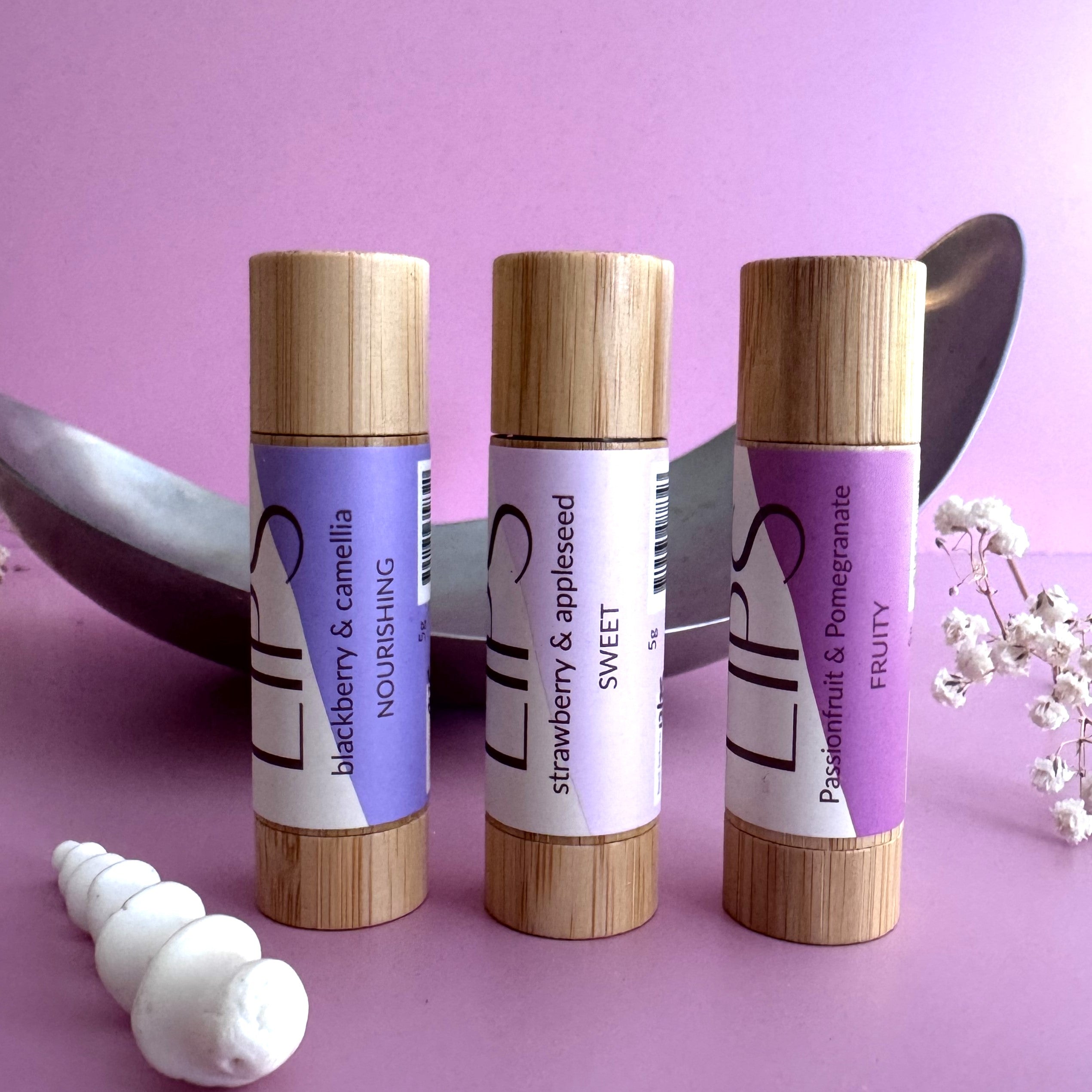 Natural Lip Balm
- Strawberry & Appleseed