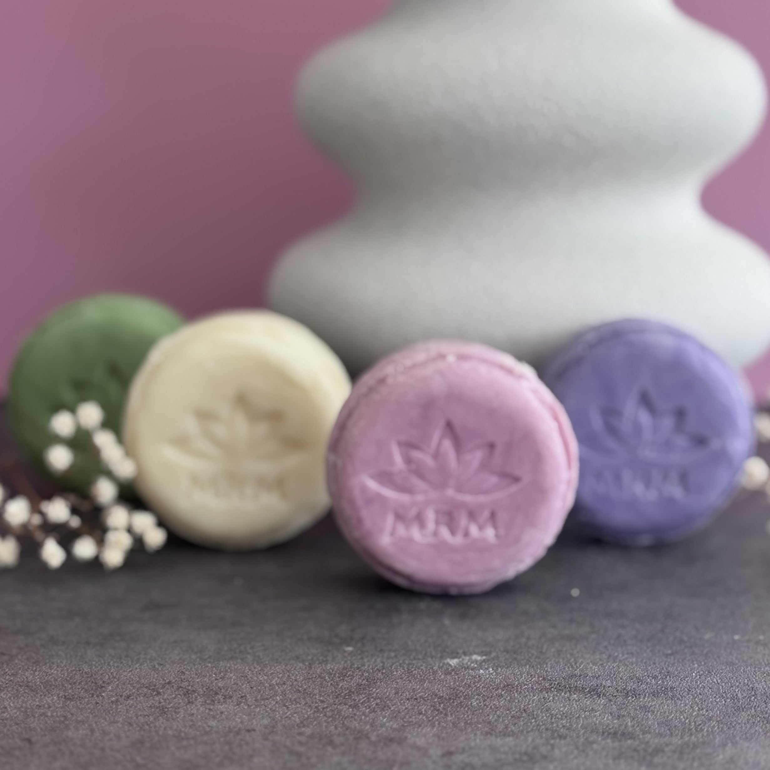 lots of different shampoo bars