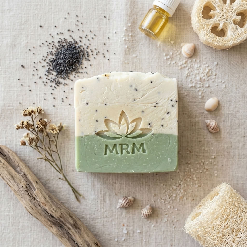 Lemongrass and Poppy Natural Soap Bar