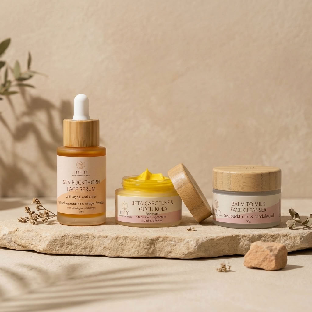 Three skincare products from the brand &