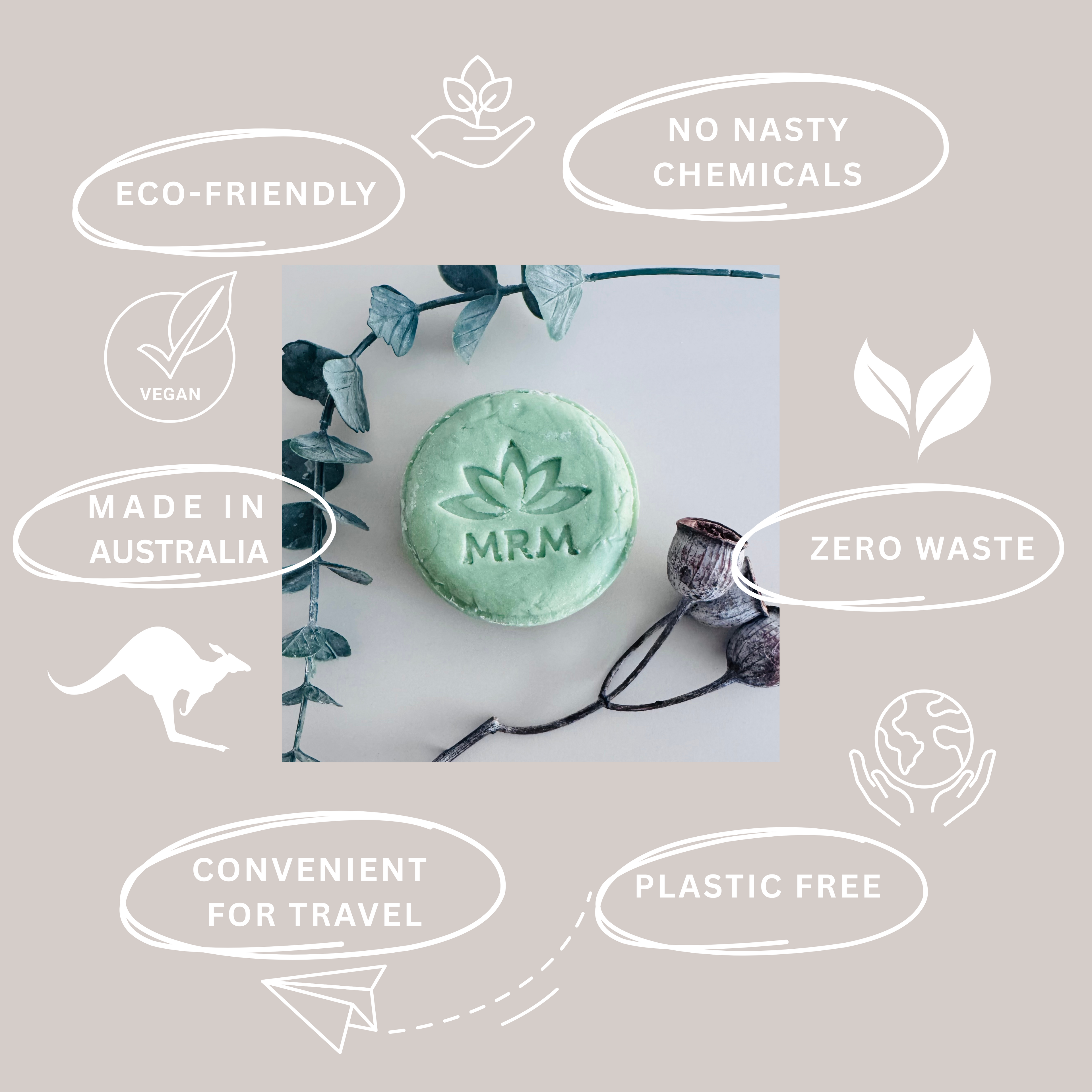 Curly Hair Shampoo Bar with Avocado & Mustard Seed