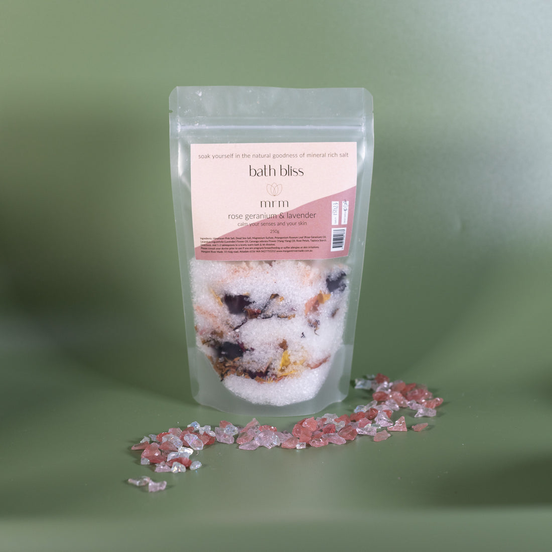 Bath Bliss Rose Geranium & Lavender Bath Salts