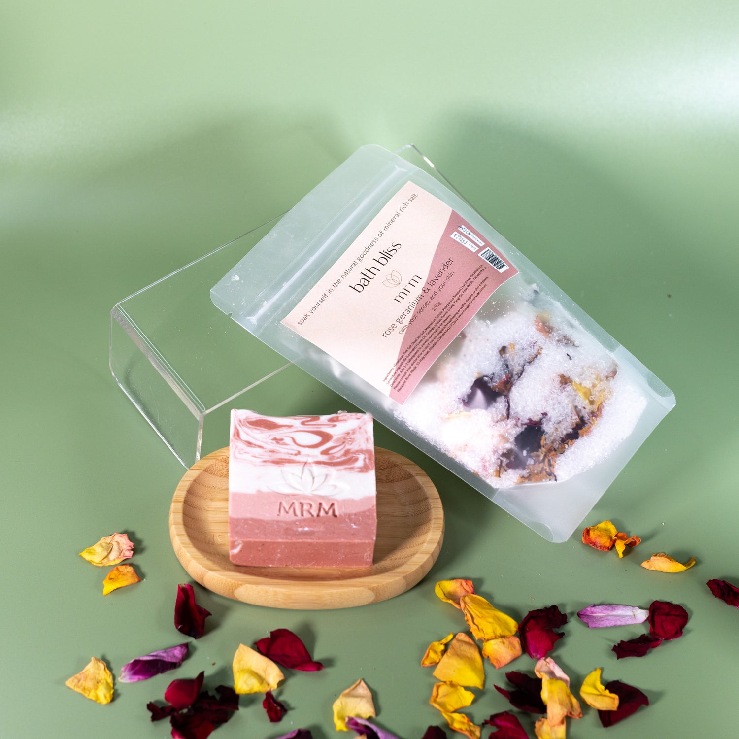 Bath Bliss Rose Geranium &amp; Lavender Bath Salts