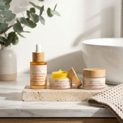Three skincare products from the brand &