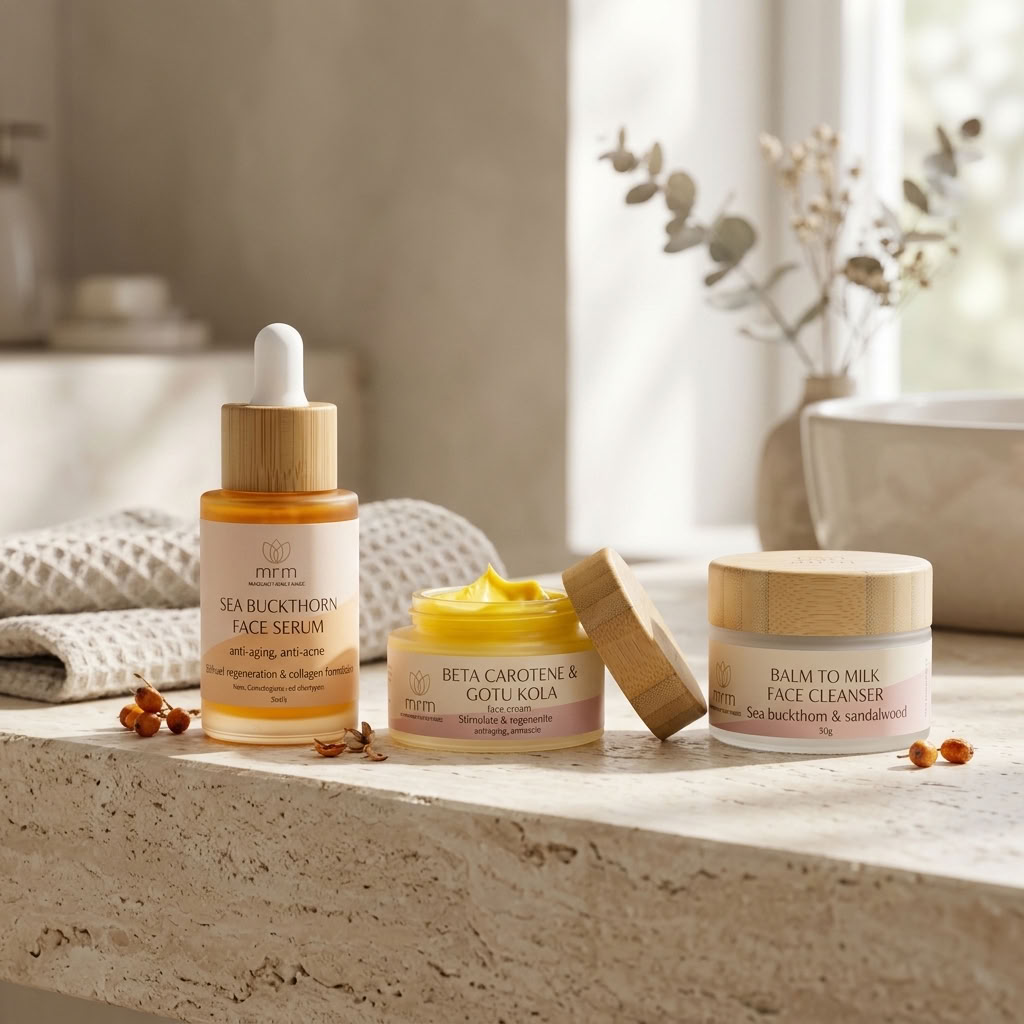 Three skincare products from the brand &