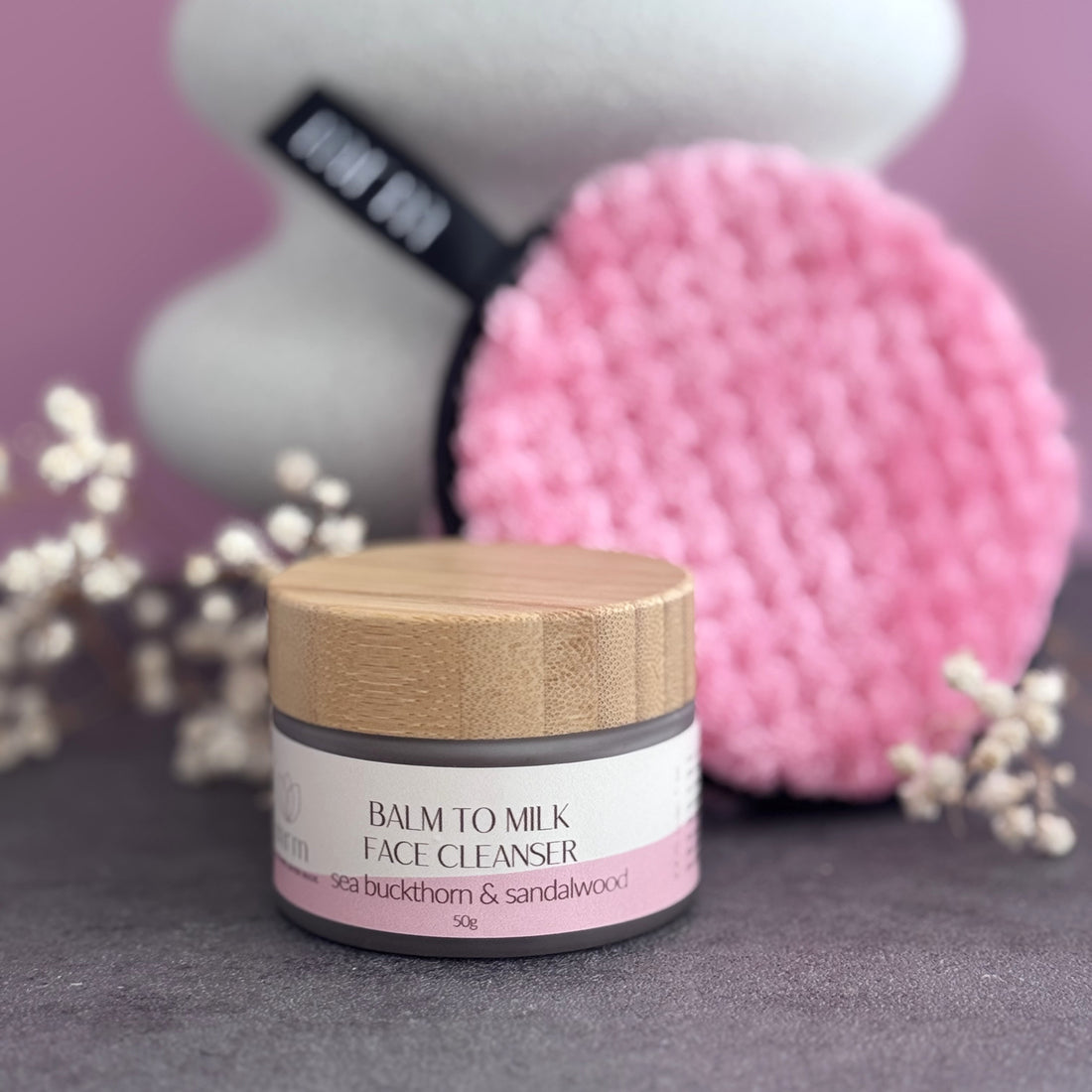 Sustainable, Microfibre Cotton Cleansing Lux Face Pad &amp; Reusable Make Up Remover