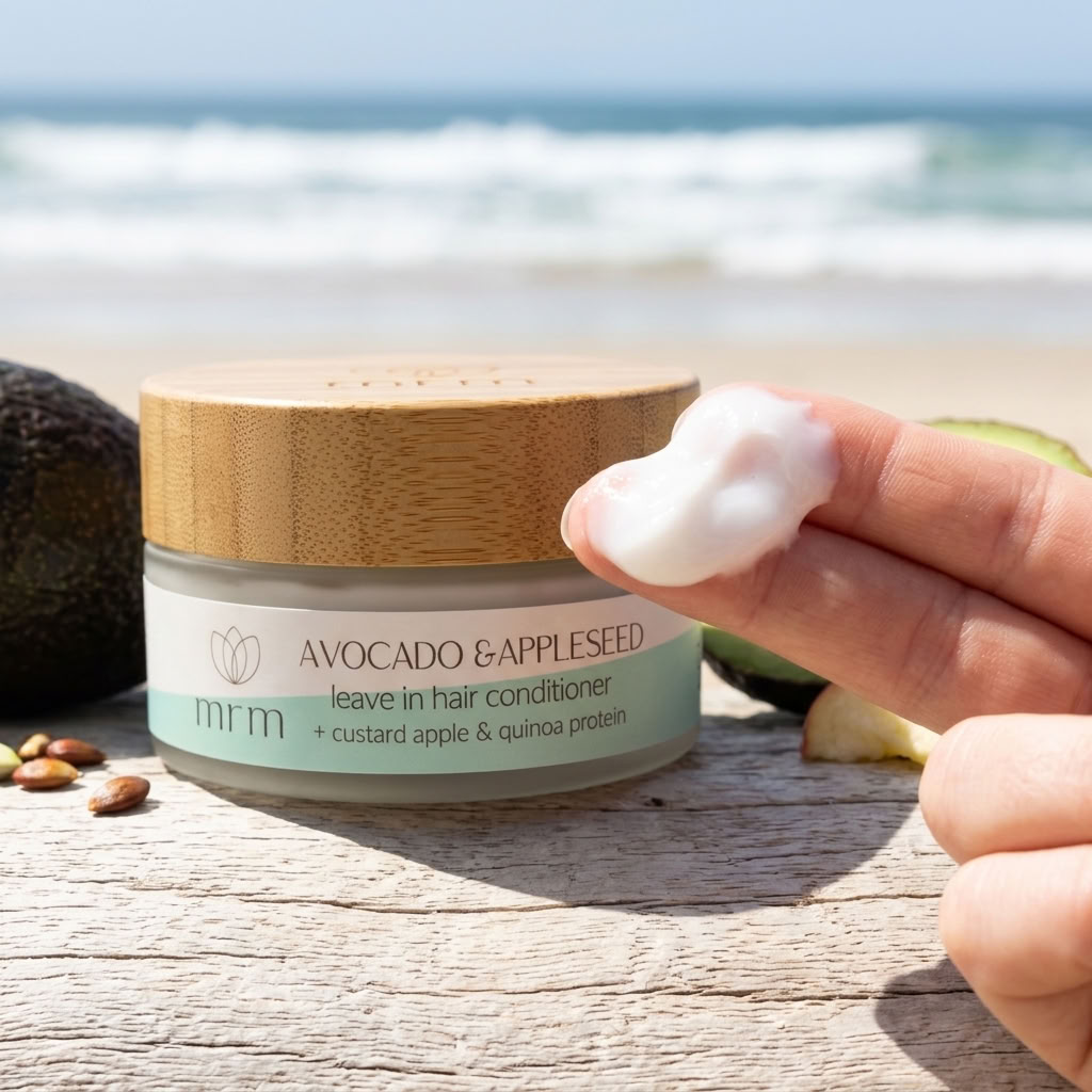 Leave In Hair Conditioner with Avocado and Appleseed 100g Jar.