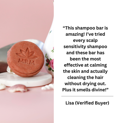 Scalp Stimulating Solid Shampoo Bar with Peppermint &amp; Neem