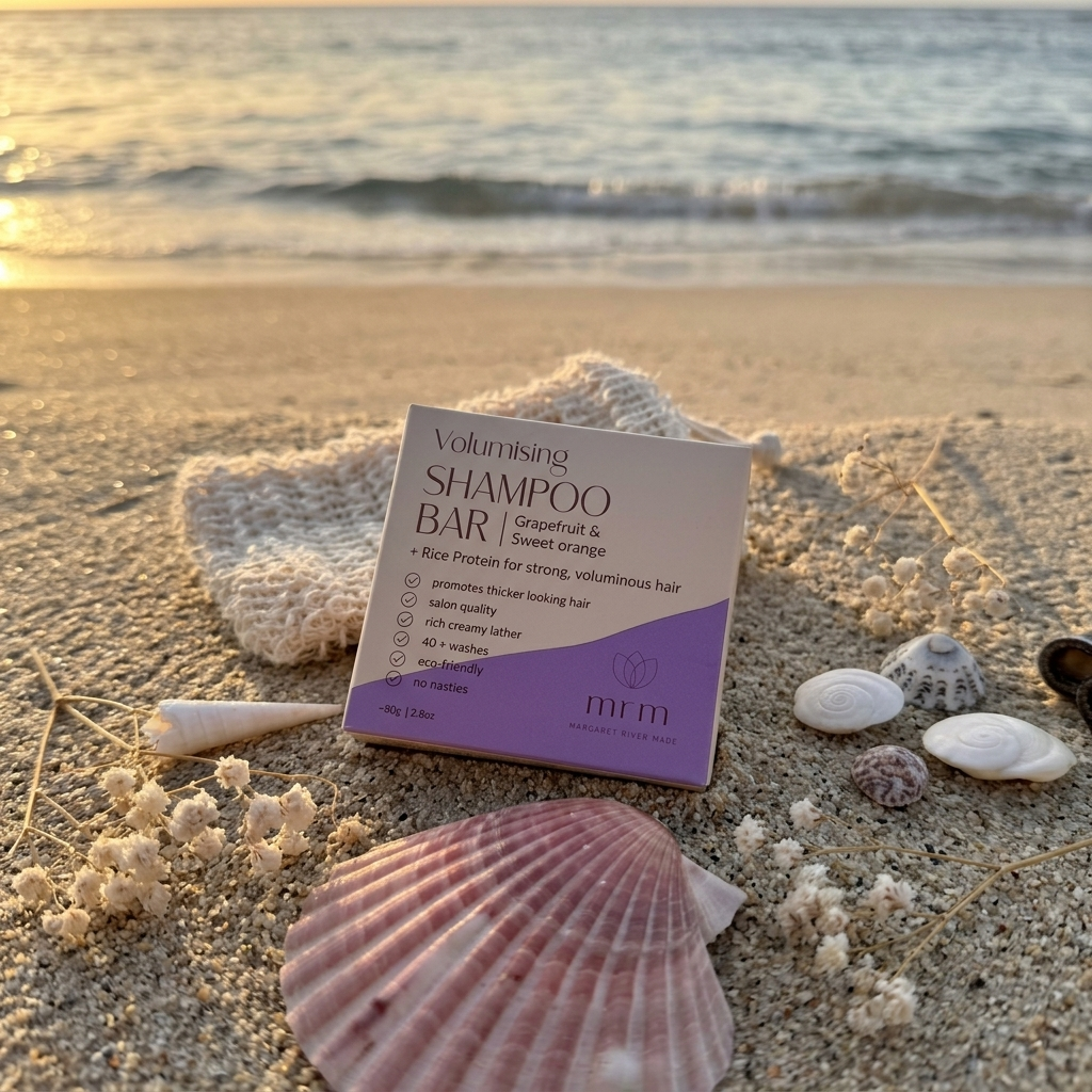 The shampoo bar on the beach
