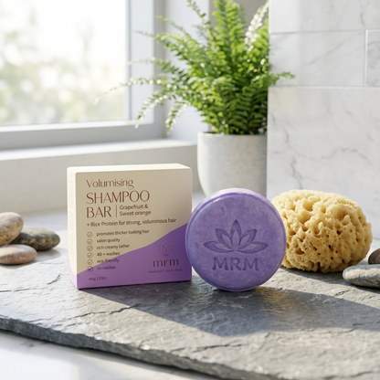 Volumising Shampoo bar on bench
