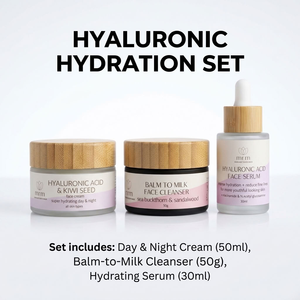 3-Step Hydration Ritual – Hyaluronic Acid Skincare Set