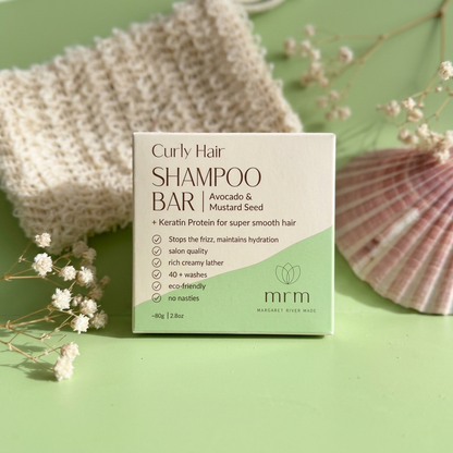 Curly Hair Shampoo Bar with Avocado and Mustard Seed
