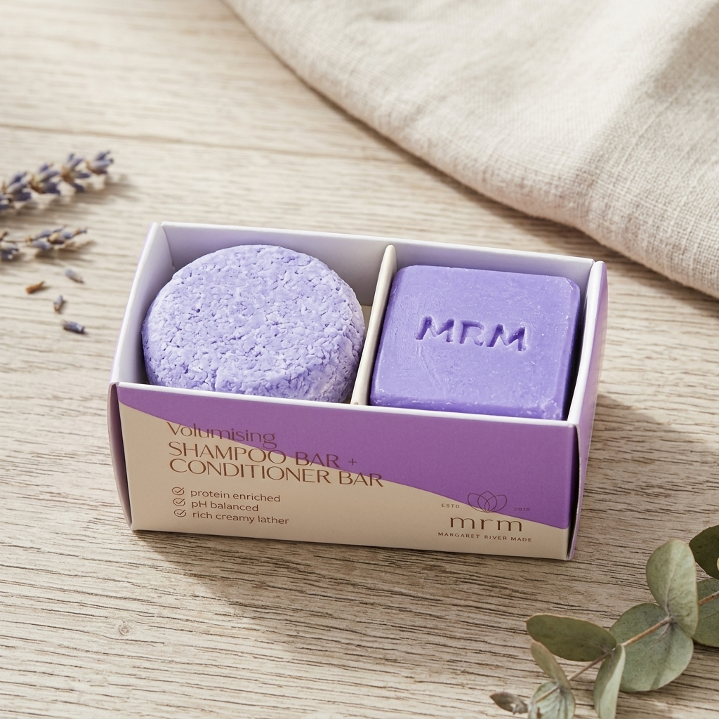 Volumising Shampoo &amp; Conditioner Bar Mini Travel /Tester Set