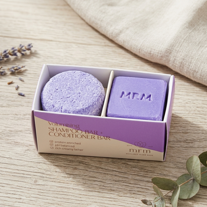 Volumising Shampoo &amp; Conditioner Bar Mini Travel /Tester Set