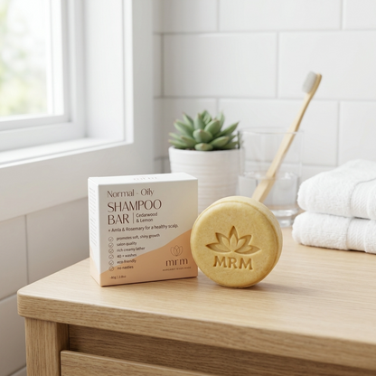 Normal to Oily Hair Shampoo Bar with Cedarwood and Lemon