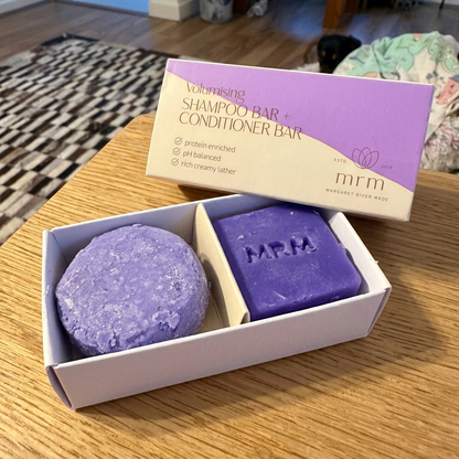 Volumising Shampoo &amp; Conditioner Bar Mini Travel /Tester Set