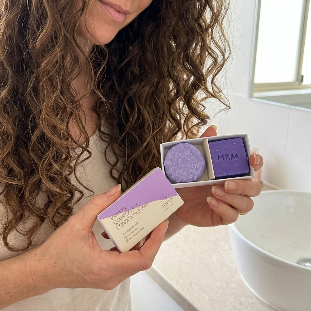 Volumising Shampoo &amp; Conditioner Bar Mini Travel /Tester Set