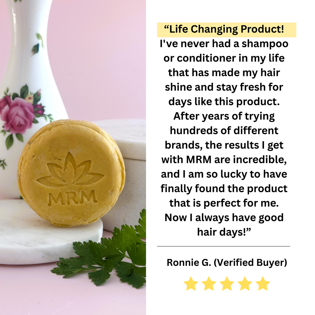 Normal to Oily Hair Shampoo Bar with Cedarwood &amp; Lemon
