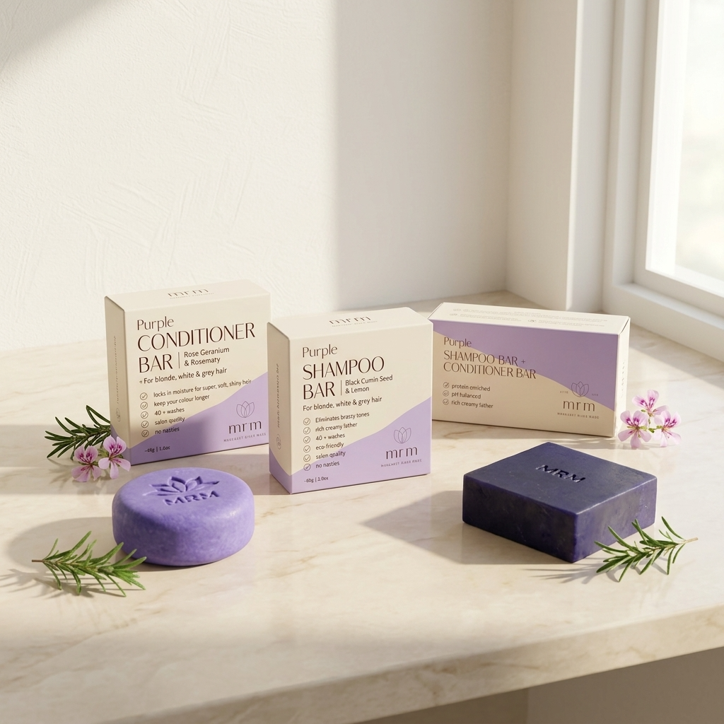 Purple Conditioner Bar for Blonde &amp; Grey Hair