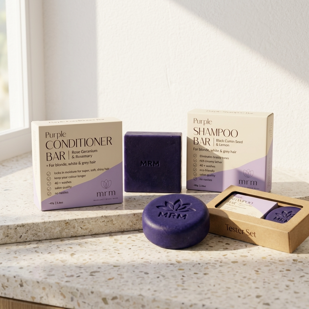 Purple Shampoo and Conditoner  Mini Travel /Tester Set