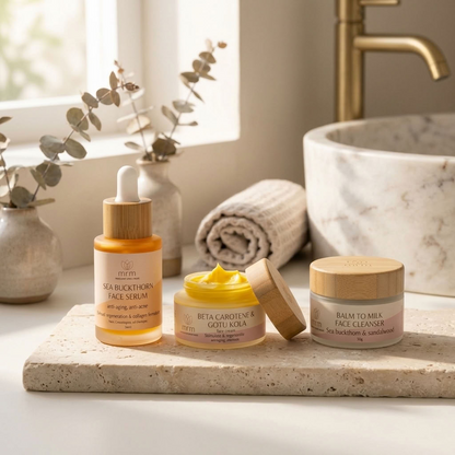 Three skincare products from the brand &
