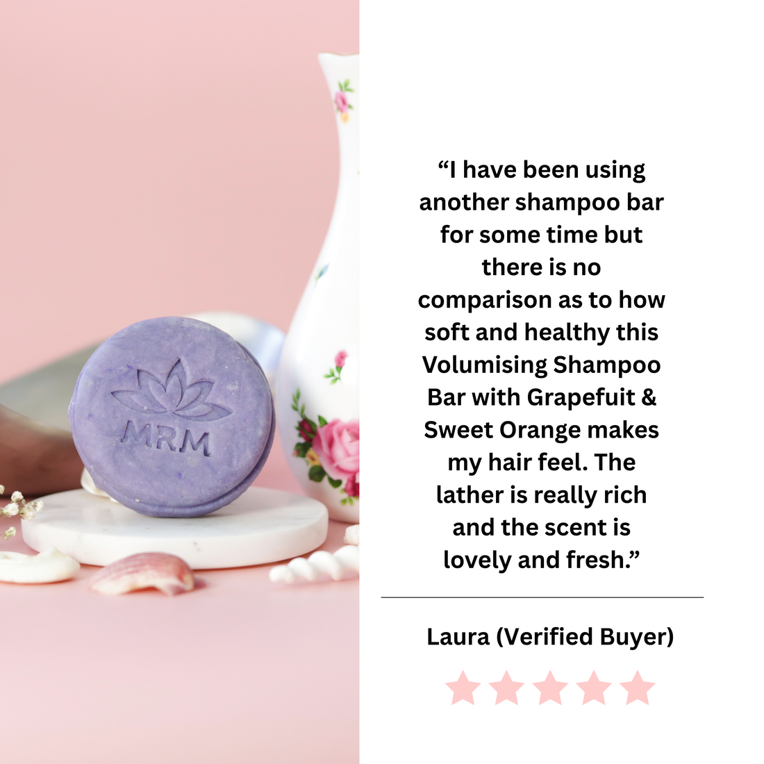Volumising Shampoo Bar with Grapefruit &amp; Sweet Orange